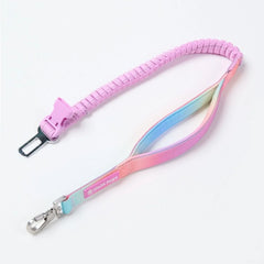 Multipurpose Seatbelt Handsfree Leash & Poop Bag Holder Set - Pastel Icing