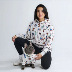 The USA Human Hoodie - Grey