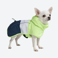 Breatheshield™ Dog Raincoat - Lime White Navy