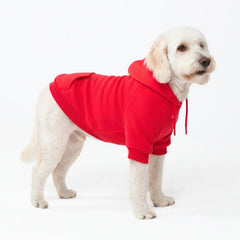 Essential Dog Hoodie - Crimson Red