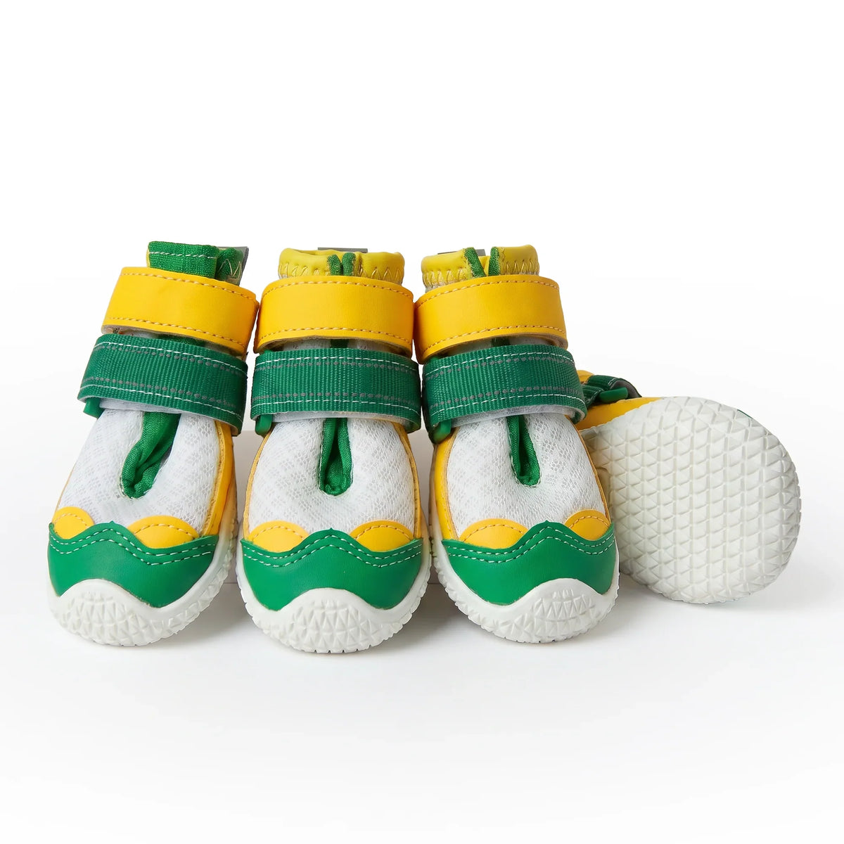 Hot Pavement Pawtector Dog Shoes - Green Yellow