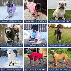 Dog Rainboots, Waterproof Dog Shoes - Brown