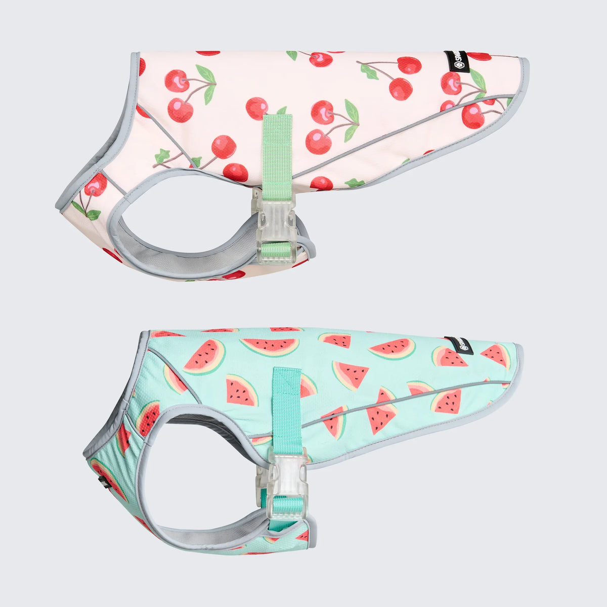 Dog Cooling Vest (2-pack) - Cherries & Watermelon