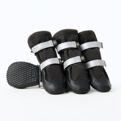 Dog Rainboots, Waterproof Dog Shoes - Black
