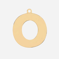 Initial Letter Jewelry Tag - O