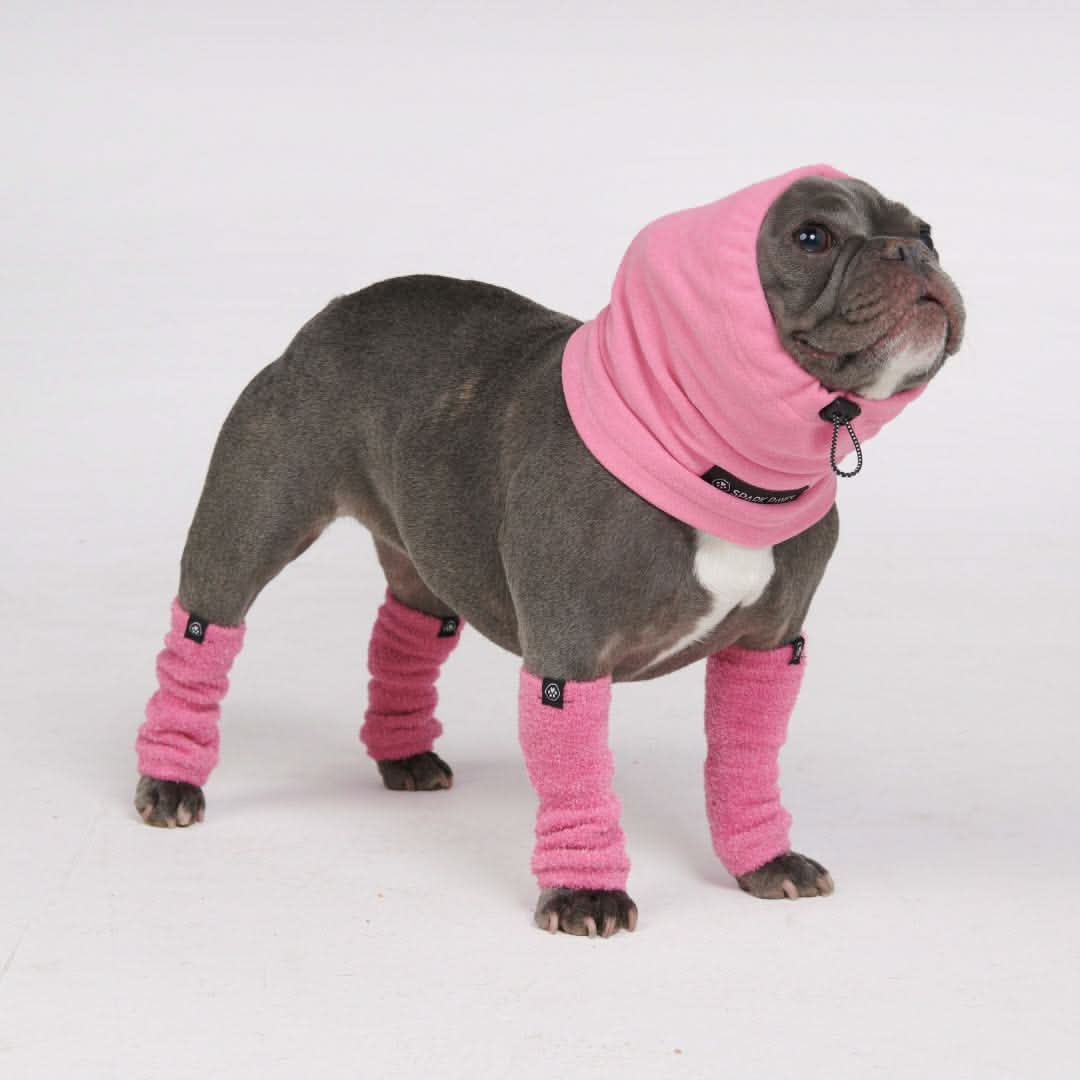 Leg Warmer and Earmuff Protector Set - Pink