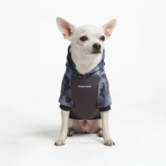Grey Camo Dog Hoodie